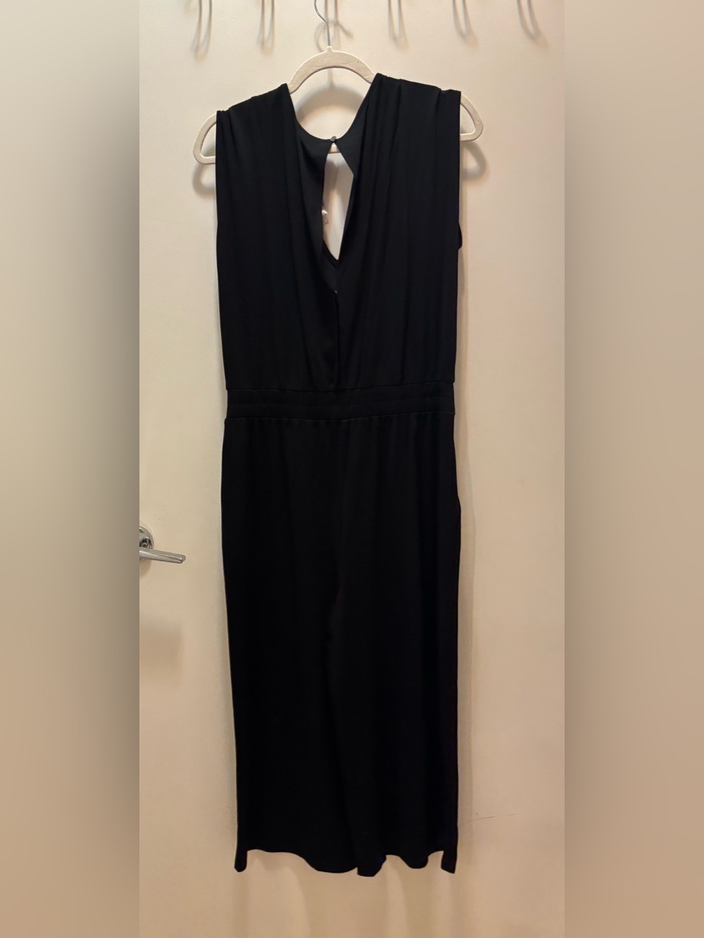 NWT RW&CO. Sleek Black Sleeveless Jumpsuit